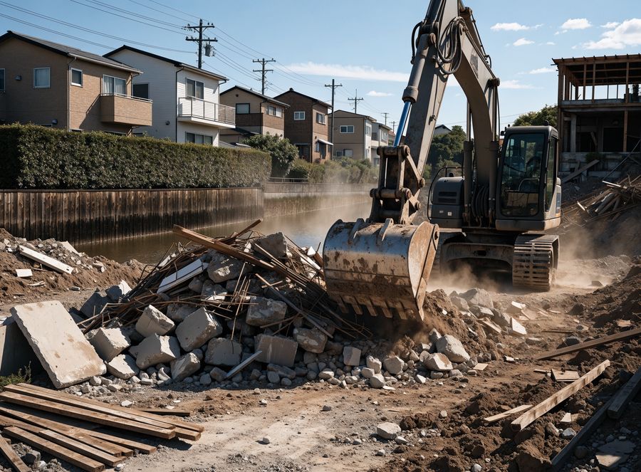 空き家解体・整地施工事例のイメージ